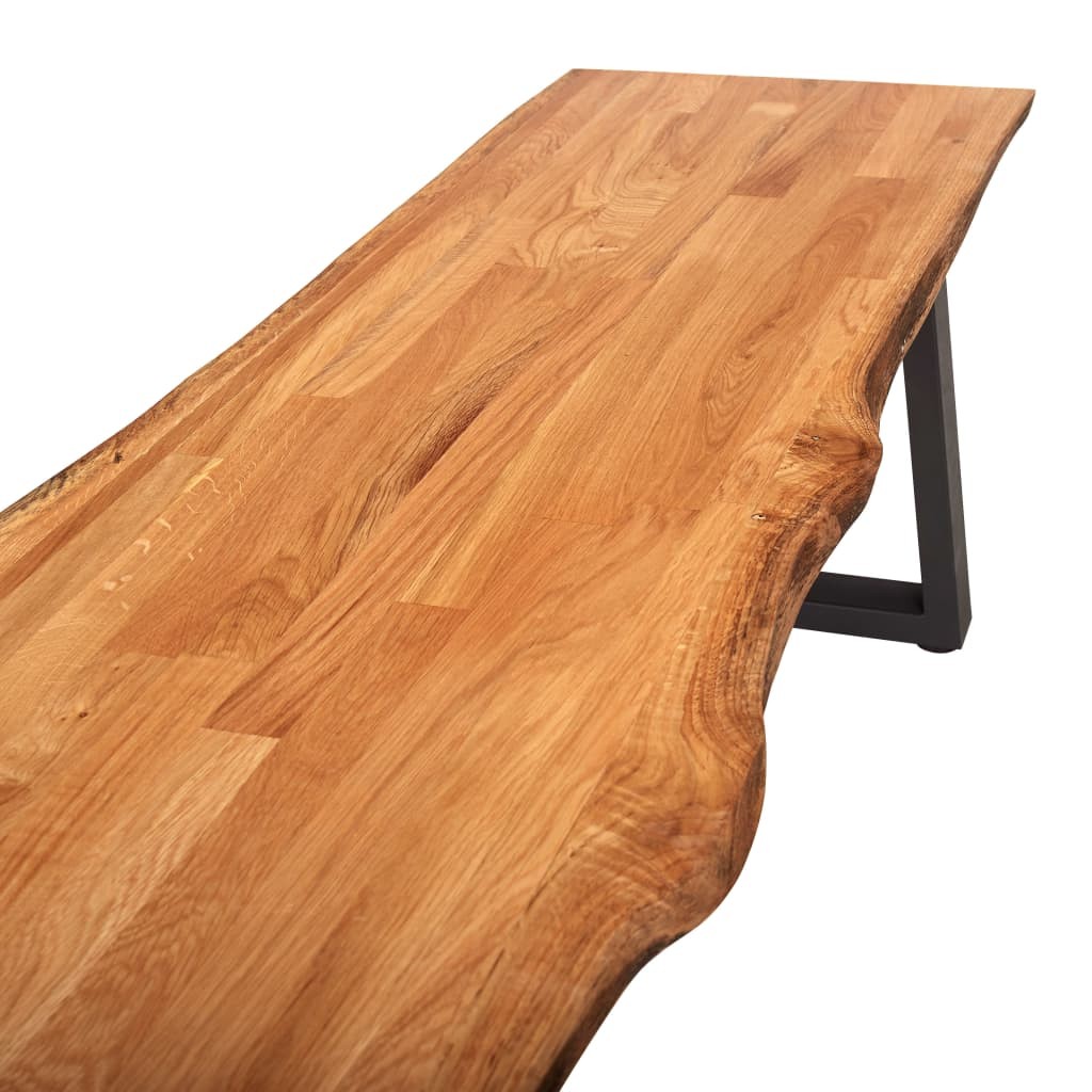 Bench 160 cm Natural Solid Oak Wood